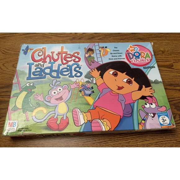 Dora the Explorer Chutes and Ladders Edition Kids Fun Easy Board Game ,Milton Br - Picture 1 of 13